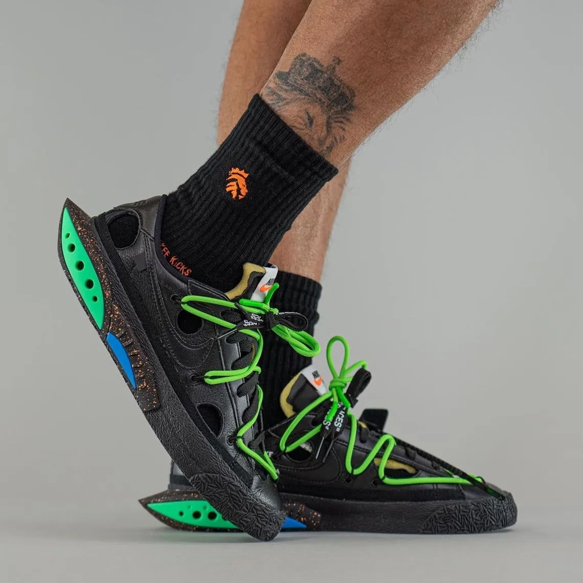 Giay Nike Off White x Blazer Low 'Black' DH7863-001