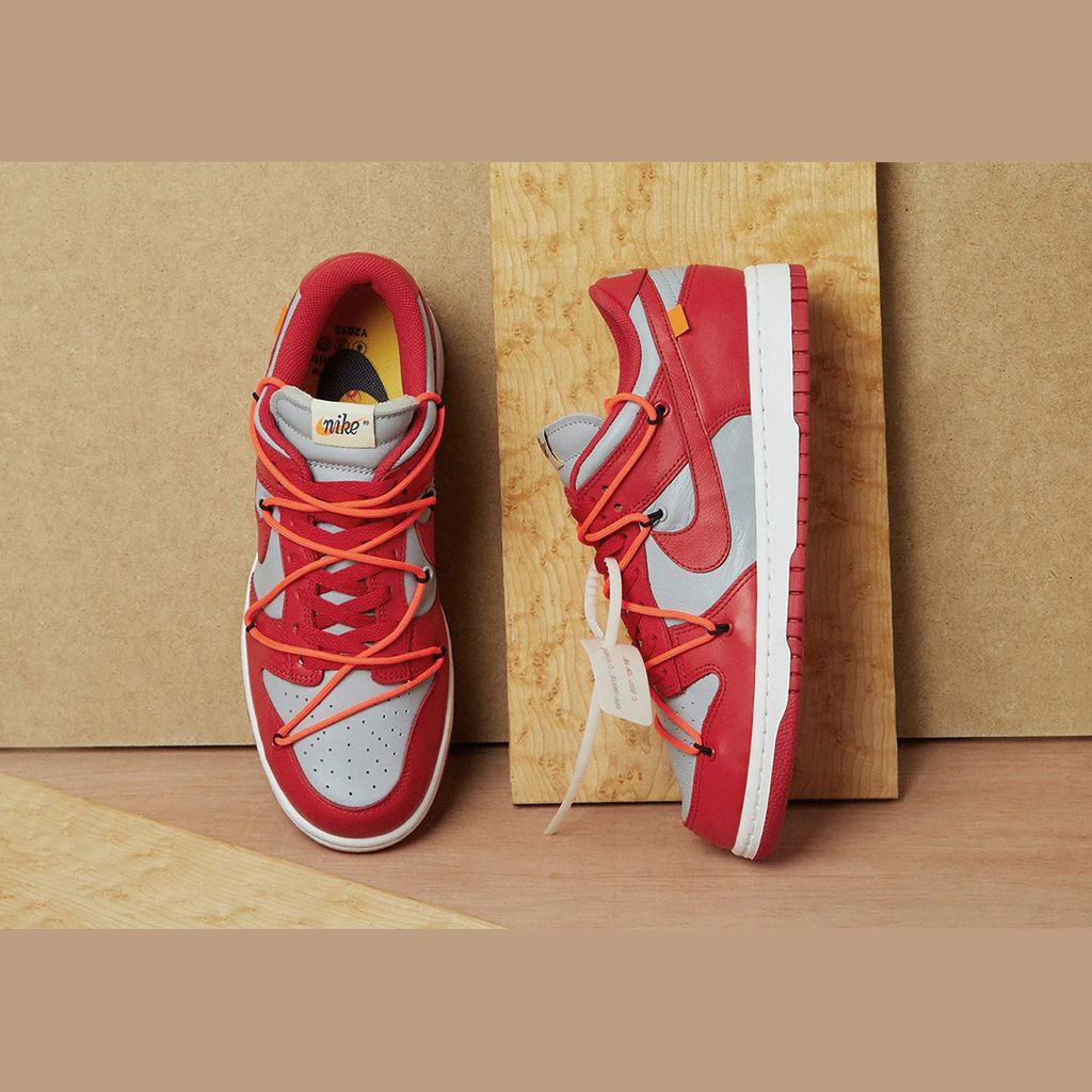 Giày Nike Off-White x Dunk Low 'University Red' CT0856-600 - Ảnh 4