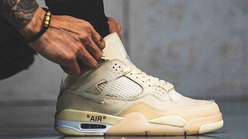 Giày Nike Air Jordan 4 Retro Off-White Sail CV9388-100 - Ảnh 6