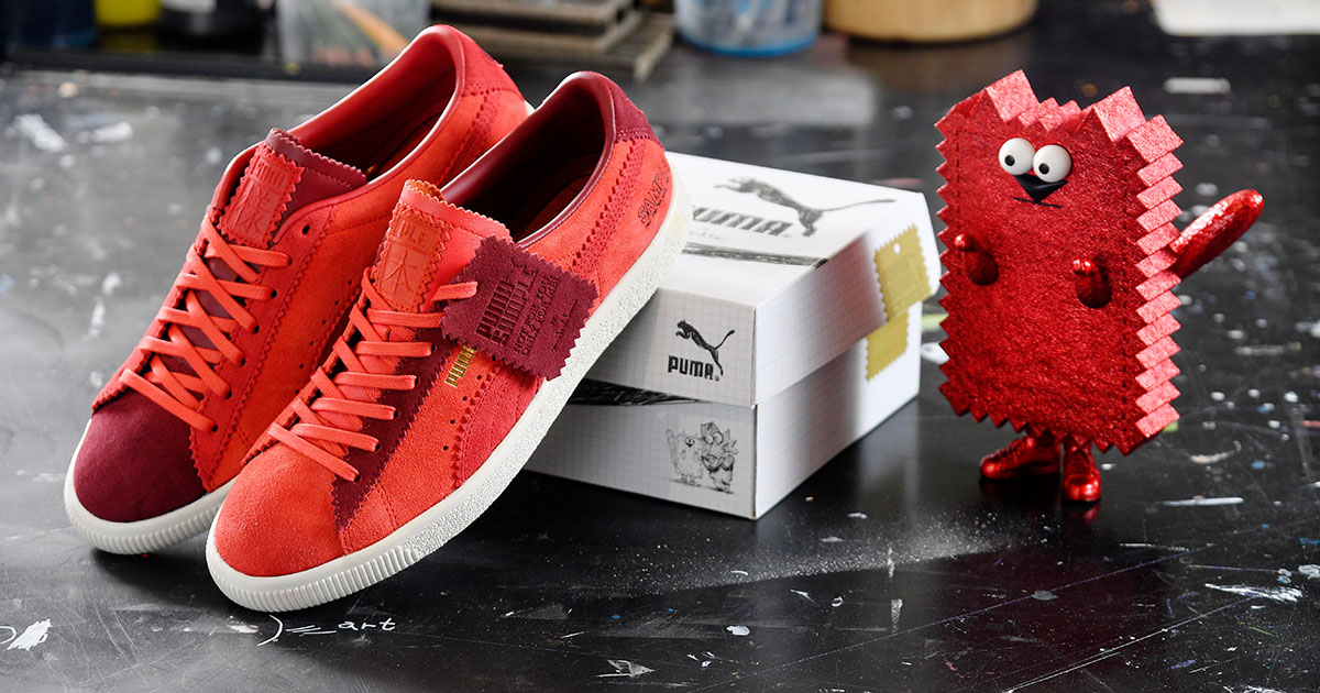 Giày Puma Michael Lau x Suede VTG 'Poppy Red' 380820-01 - Ảnh 8