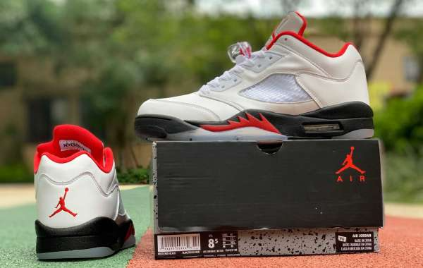 Giày Nike Air Jordan 5 Low Golf 'Fire Red' CU4523-100 - Ảnh 5