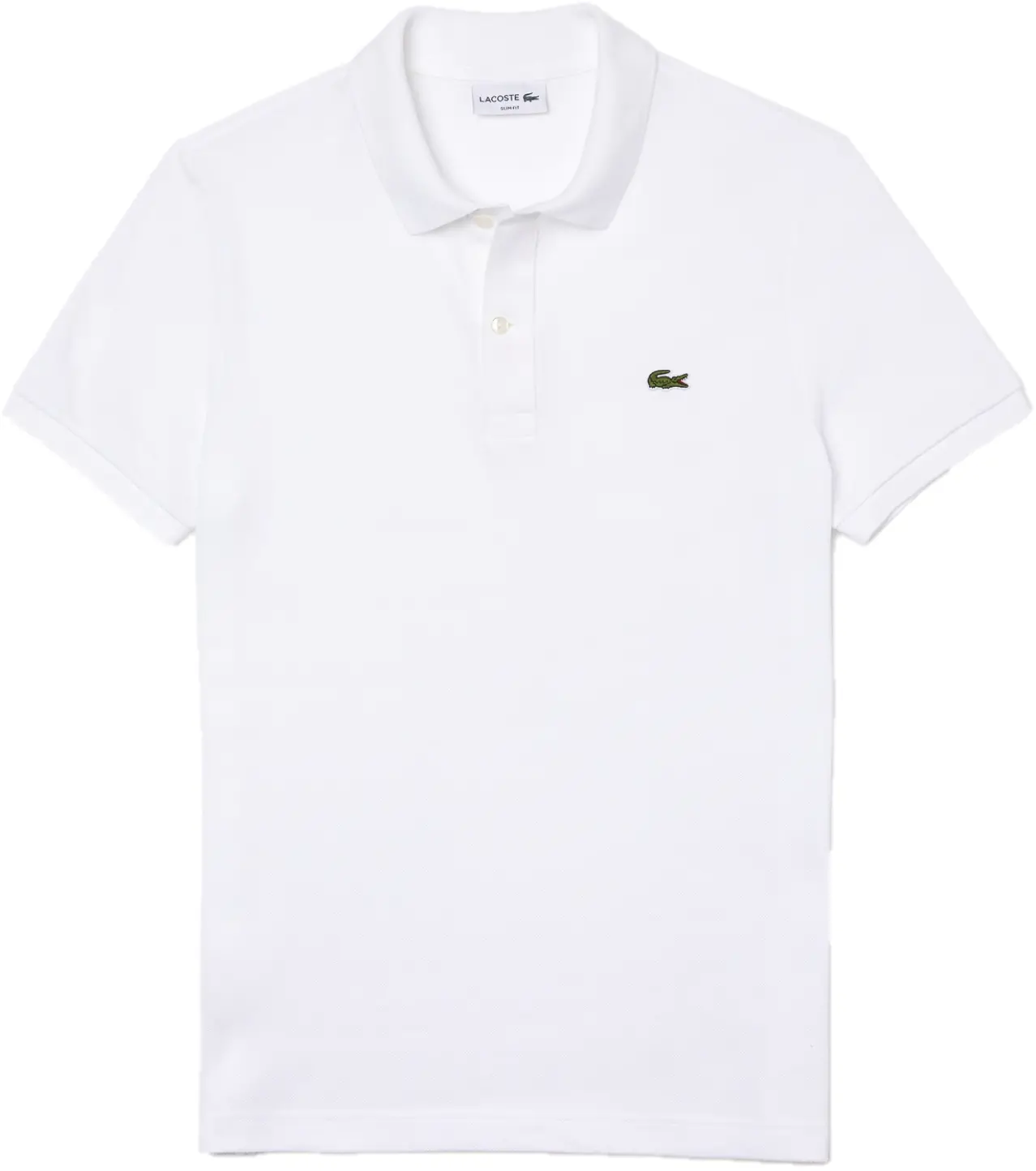 Ao Lacoste Slim Fit Petit Pique Cotton Polo 'White' PH4012-00-001
