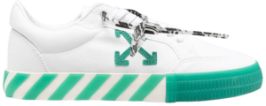 Giày Off-White Vulc Sneaker Low 'White Green' OMIA085R21FAB001-0155
