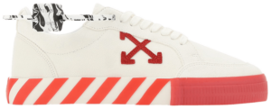 Giày Off-White Vulc Sneaker Low White Red OMIA085R21LEA002-0125