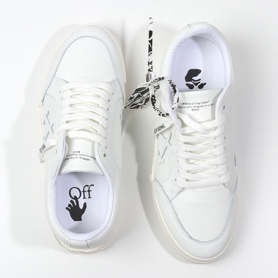 Giày Off-White Vulc Sneaker Low White OMIA085R21LEA004-0101 - Ảnh 2