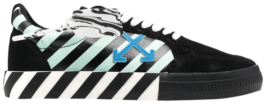 Giày Off-White Vulc Sneaker Low Black Green OMIA085R21LEA006-1045