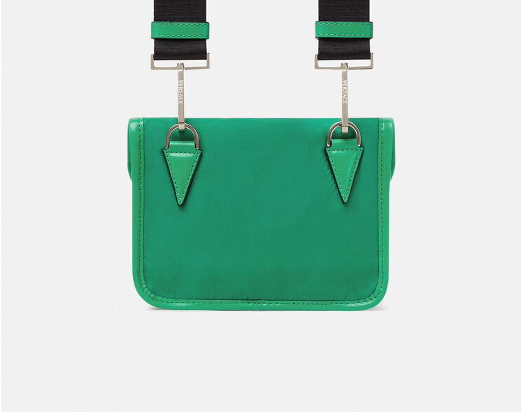 Túi Versace La Medusa Nylon Small Messenger Green Water 1000727-DNY8ME-1G57P - Ảnh 3