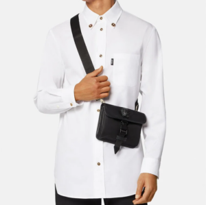 Alternative view of Túi Versace La Medusa Nylon Small Messenger Black 1000727-DNY8ME-D41NP