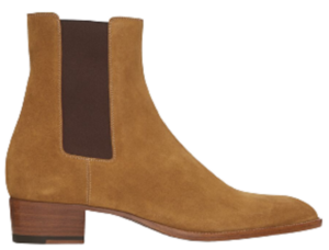 Giày Saint Laurent Wyatt Chelsea Boots In Suede 'Brown' 592017BT3009848