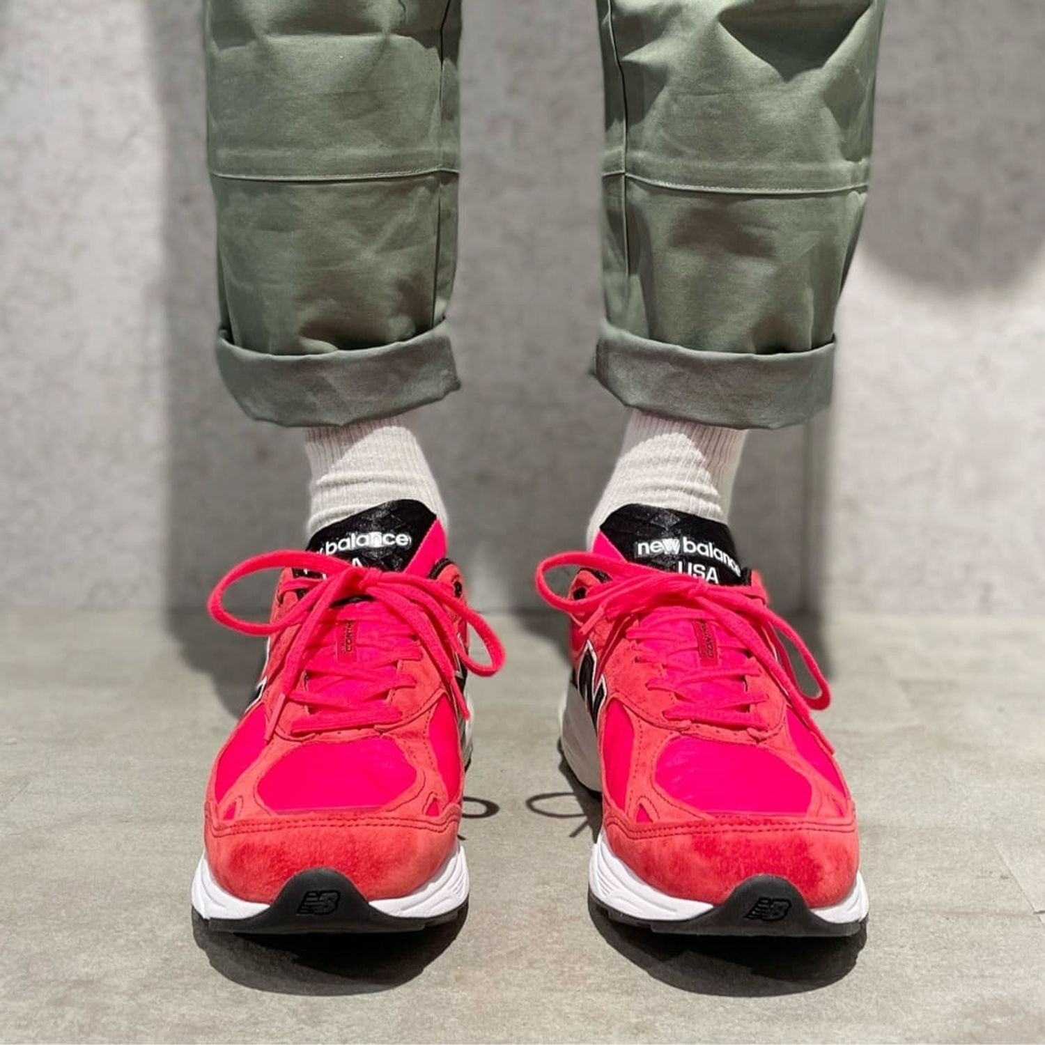 Giày New Balance 990v3 Made In USA 'Red Suede' M990PL3 - Ảnh 2