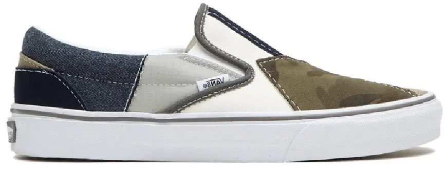 Giày Vans Slip-On Splicing 'Blue Brown' VN0000SHCMA