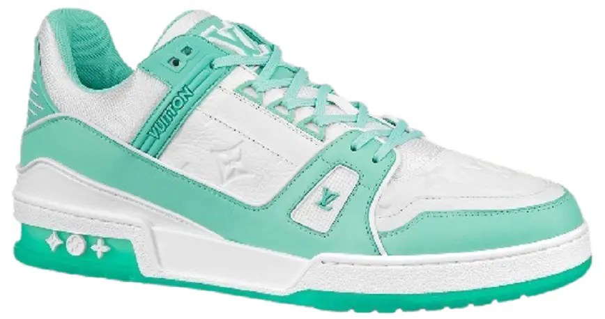 Giày Louis Vuitton LV Trainers 'Green' 1A8KBQ