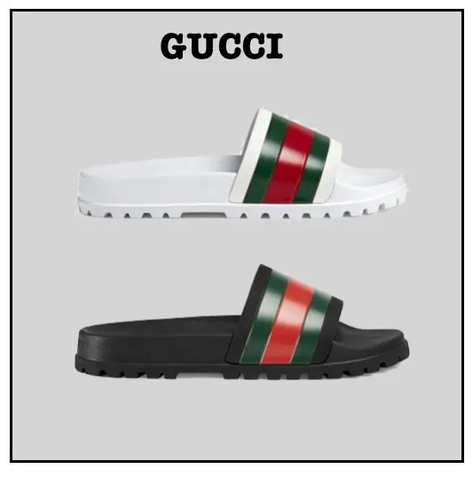 Alternative view of Dép Gucci Web Slide Sandal White 429469 GIB10 9079
