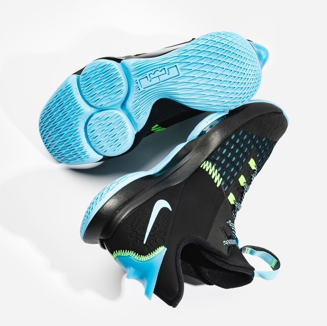 Giày Nike LeBron Witness 5 'Black Light Blue Fury' CQ9380-004 - Ảnh 7