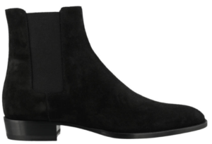 Giày Saint Laurent Wyatt Suede Chelsea Boot Black 443208BT3001000