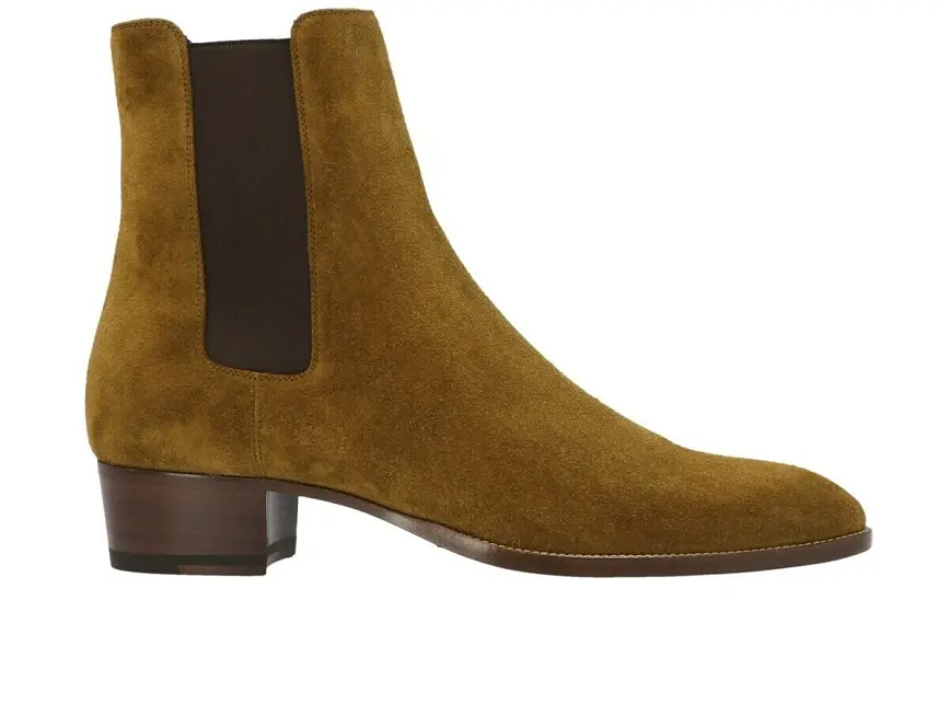 Giày Saint Laurent Wyatt Chelsea boots In Suede 6341941NZ002635