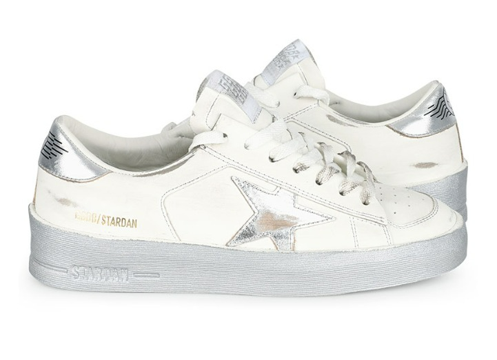 Giày Golden Goose Stardan 'White Silver' GWF00128 F002187 80185 - Ảnh 4