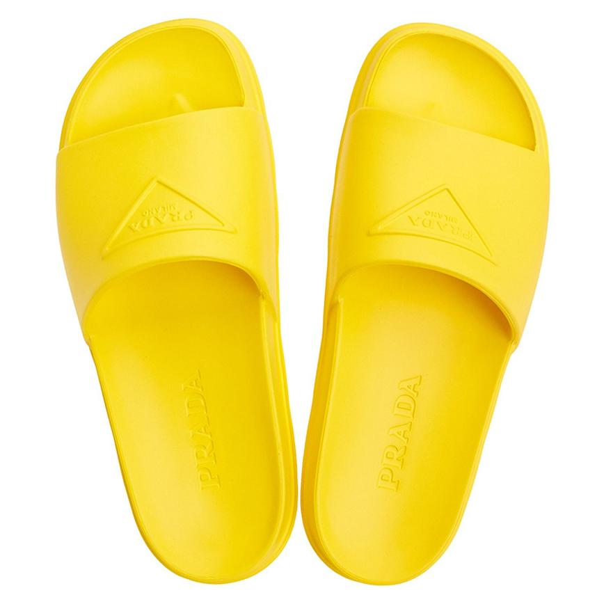 Dép Prada Triangle Logo Slide 'Yellow' 1XX626-3LKV-F0377 - Ảnh 4