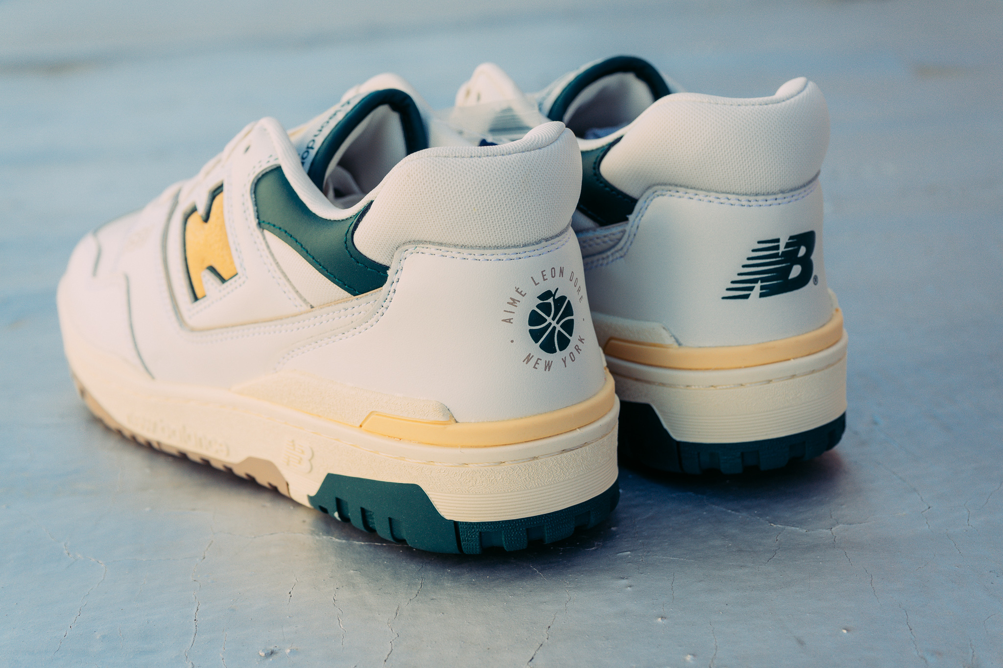Giày New Balance Aimé Leon Dore x 550 'Green Yellow' BB550A2 - Ảnh 8