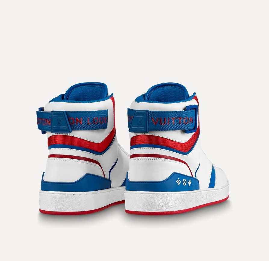 Giày Louis Vuitton Rivoli Sneaker Boot 'Red Blue' 1A8K87 - Ảnh 5