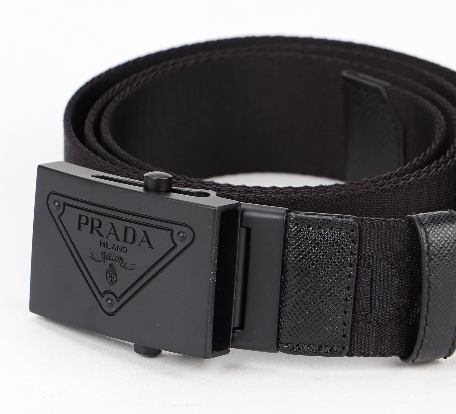 Thắt Lưng Prada Plain Leather Logo Belts 2CN0722DKF-F0002 - Ảnh 3