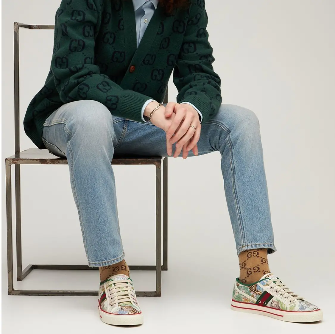 Alternative view of Giày Gucci Tiger Men's Tennis 1977 Sneaker 687610-UTC10-9090
