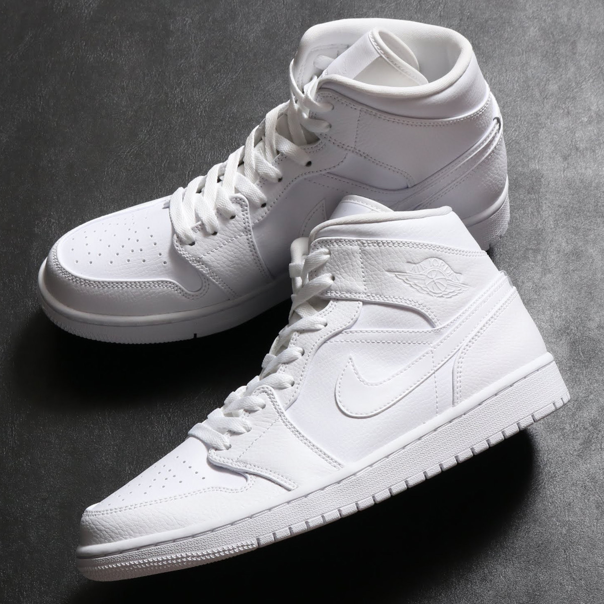 Giày Nike Air Jordan 1 Mid 'White' 554724-126 - Ảnh 7