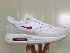 Alternative view of Giày Nike Air Max 1 Jewel Rare Ruby White Red 918354-104