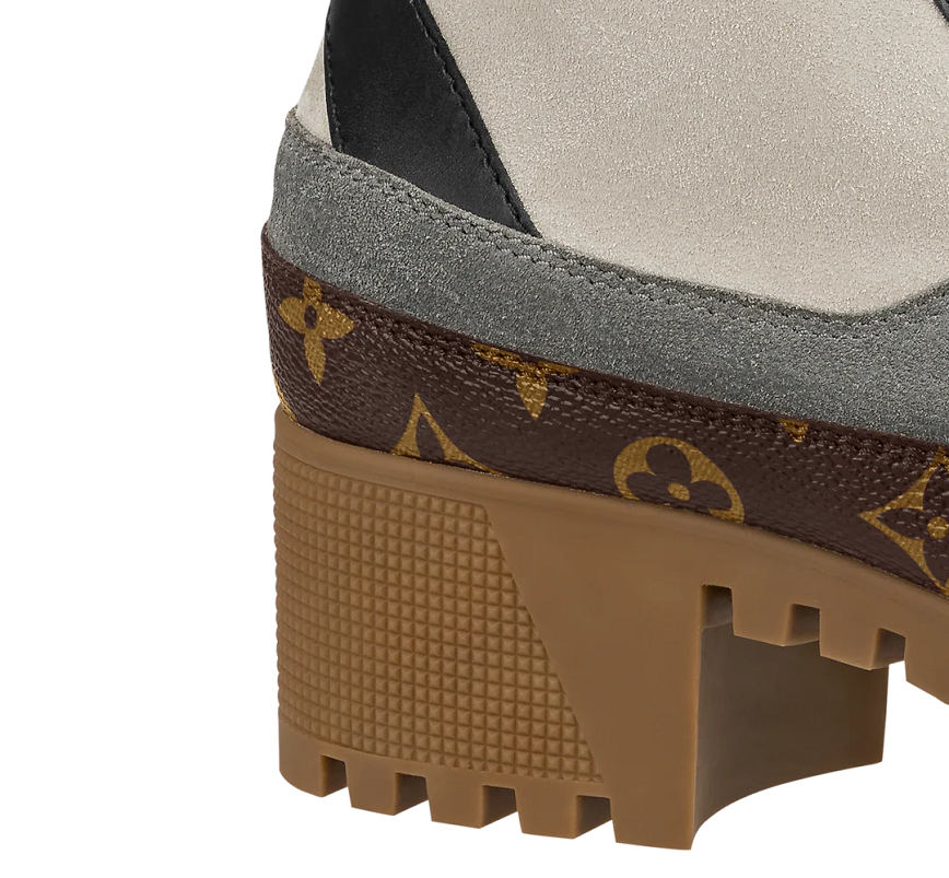 Giày Louis Vuitton Laureate Ankle Boots 'Dark Grey' 1AAP8B - Ảnh 3