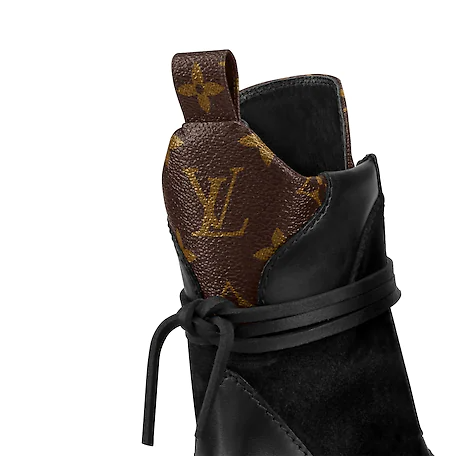 Giày Louis Vuitton Laureate Desert Boot Black 1A4XY1 - Ảnh 4
