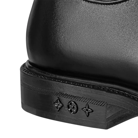 Giày Louis Vuitton Vendome Flex Derbies Black 1A9A8V - Ảnh 4