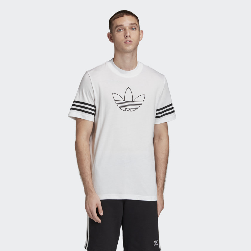 Áo Adidas Outline Tee White FM3894 - Ảnh 3