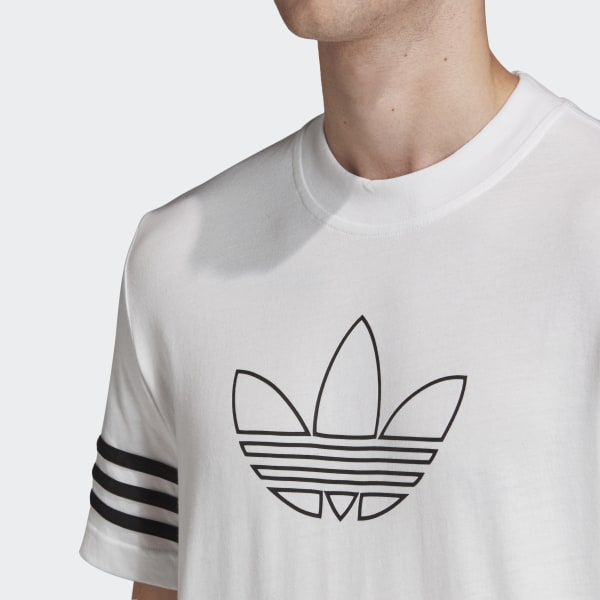 Áo Adidas Outline Tee White FM3894 - Ảnh 2