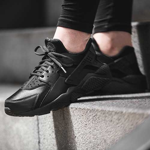 Giày Nike Wmns Air Huarache Run 'Triple Black' 634835-012 - Ảnh 3