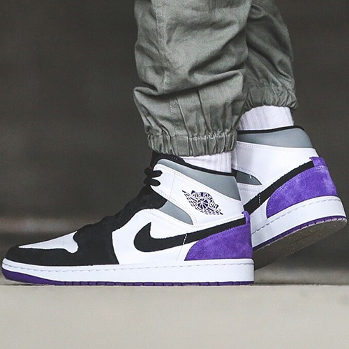 Giày Nike Air Jordan 1 Mid 8 SE 'Varsity Purple' 852542-105 - Ảnh 4