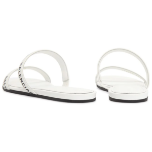 Dep Balenciaga Round Flat Slippers Sandals 'White' 694999-WCAE1-9010