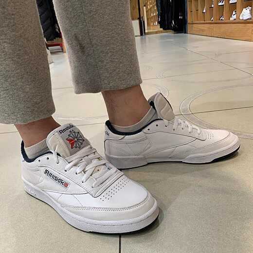 Giày Reebok Club C 85 Anniversary White Collegiate Navy FX3433 - Ảnh 3