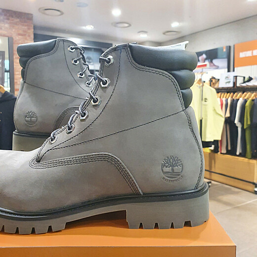 Giày Timberland Nubuck Waterproof 'Gray' A2JCT - Ảnh 3