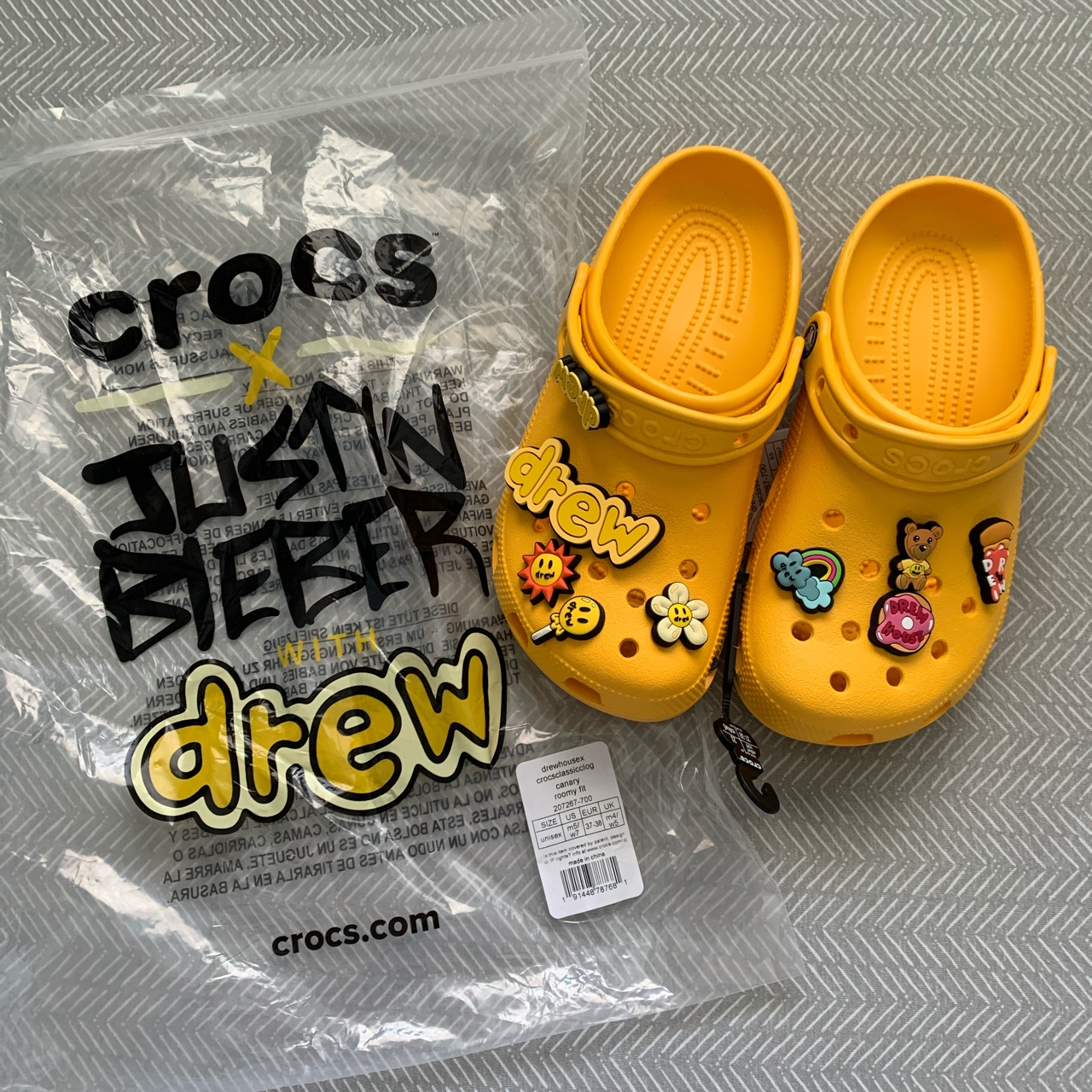 Dép Crocs Classic Clog Bieber With Drew House 207267-700 - Ảnh 2