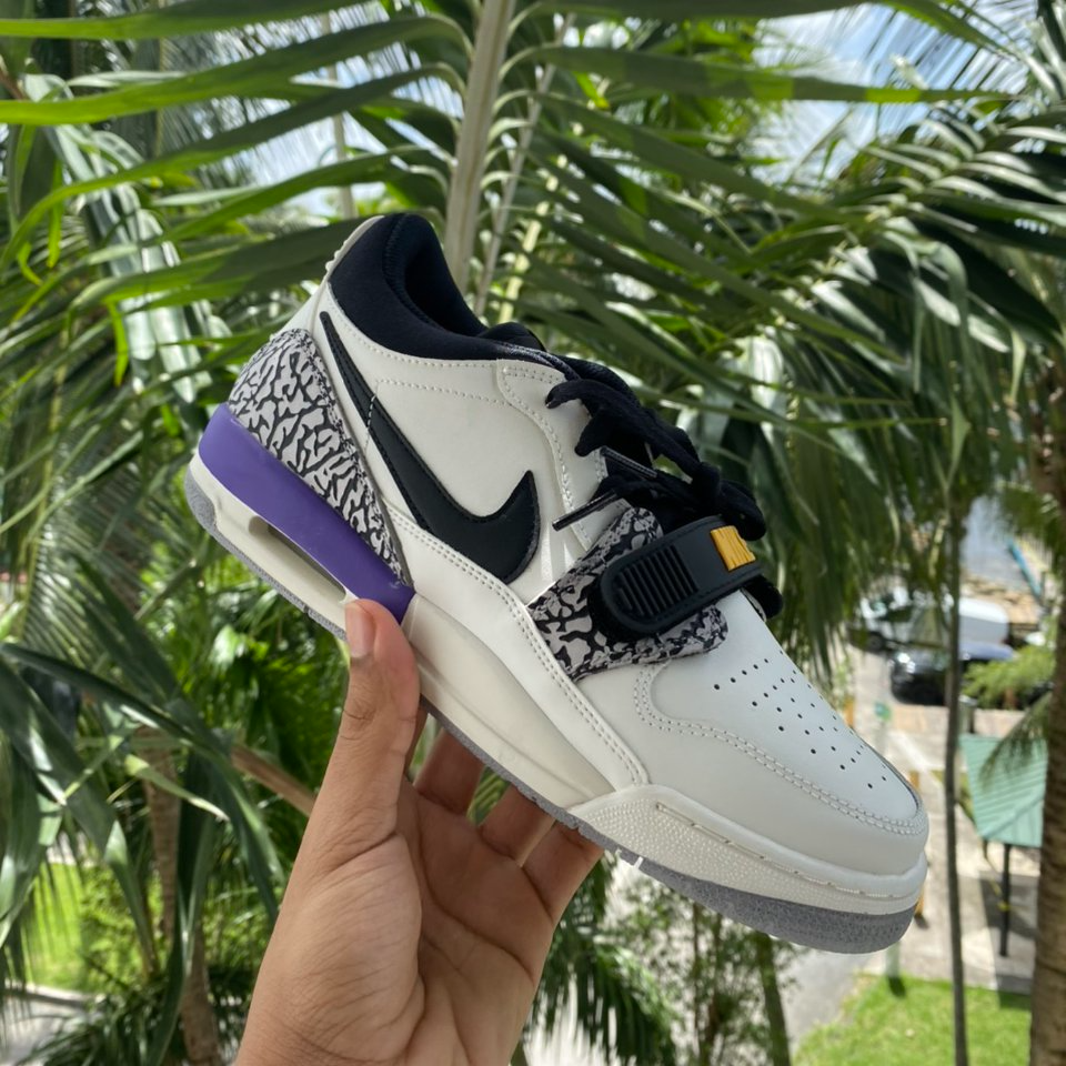 Giày Nike Jordan Legacy 312 Low GS 'Lakers' CD9054-102 - Ảnh 2