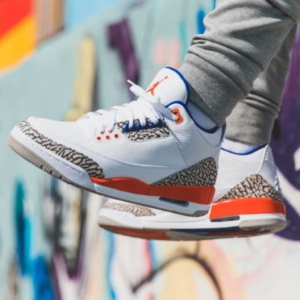Alternative view of Giày Nike Air Jordan 3 Retro GS 'Knicks' 398614-148