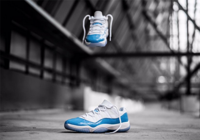 Giày Nike Air Jordan 11 Retro Low 'University Blue' 528896-106 - Ảnh 11
