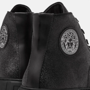 Alternative view of Giày Versace Greca Suede High Top Trainers 'Black' DSU8403-1A02718-1B00P