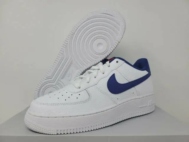 Alternative view of GIày Nike Air Force 1 GS 'White Deep Royal Blue' CT3839-101