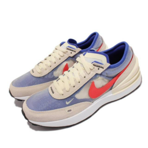 Alternative view of Giày Nike Waffle One Natural Crimson GS DC0481-101