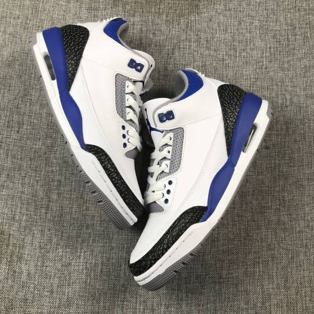 Giày Nike Air Jordan 3 Retro GS 'Racer Blue' 398614-145 - Ảnh 7