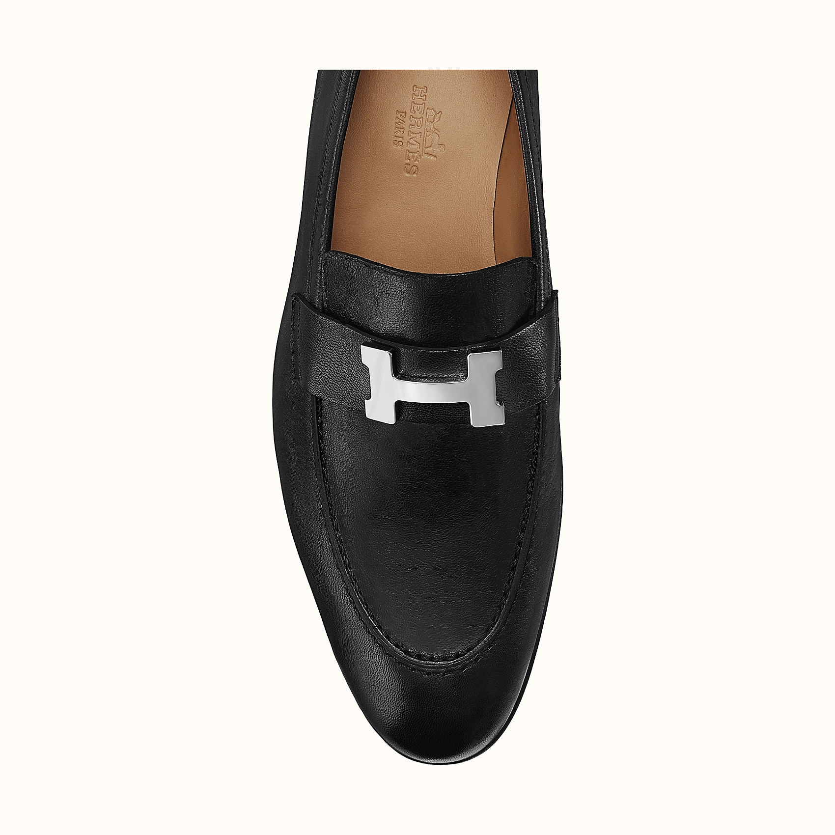 Giày Hermes Wmns Paris Loafers Black Silver HR20210208 - Ảnh 5