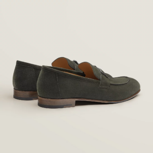 Alternative view of Giày Hermes Paris Loafer 'Olive Green' H192437ZAZ2415