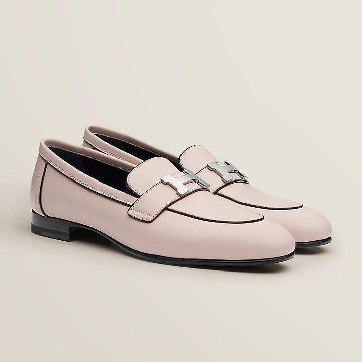 Giày Hermes Paris Loafer 'Rose Pétale' H221004ZP6360 - Ảnh 2