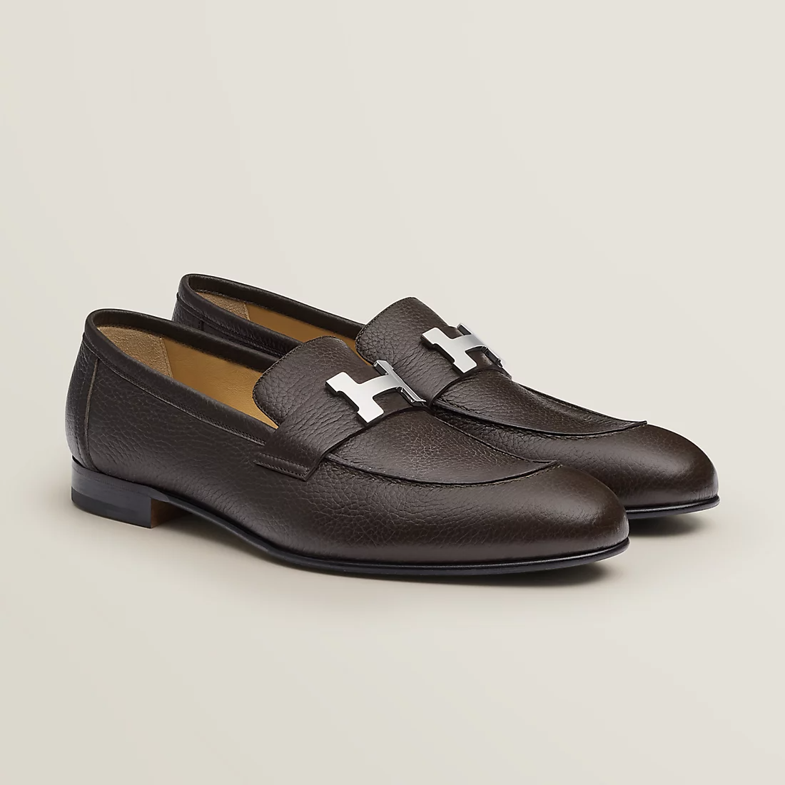 Giày Hermes Paris Loafer 'Ebony Brown' H221966ZAME415 - Ảnh 3